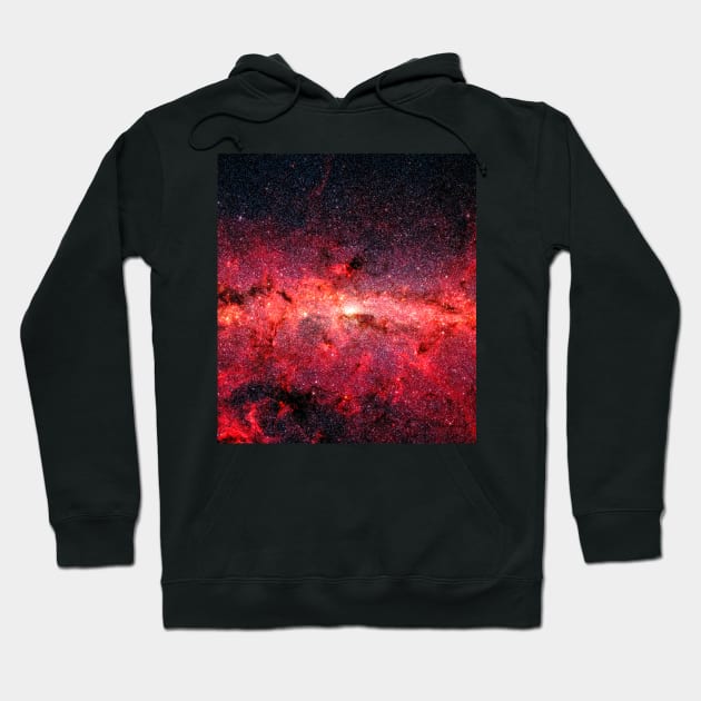 Sign Astrology Starry Night Cosmic Space Pattern Hoodie by CONCEPTDVS